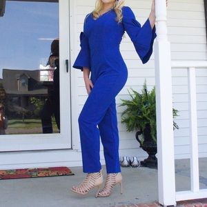 ROYAL BLUE JUMPSUIT